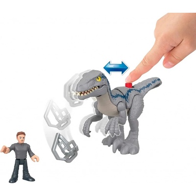 Mattel Fisher Price Imaginext Velociraptor Blue