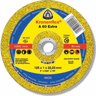 Klingspor Kotouč řezný 125 x 1 x 22,2 mm KLI262937