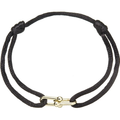 Kabbalah náramek s pozlacenou ozdobou 13094.3 black