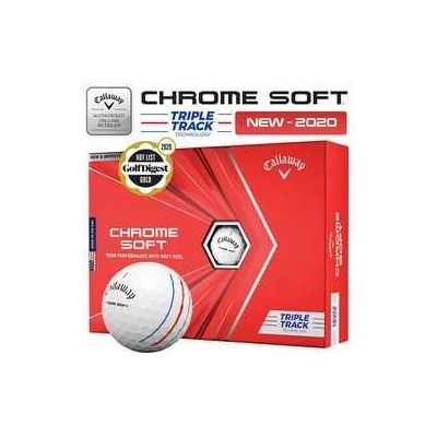 Callaway Chrome Soft Triple Track bílé 3 ks – Zboží Dáma