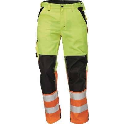 Cerva Knoxfield HI VIS reflexné nohavice do pása žltá oranžová
