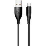USAMS Кабел Usams U18 Round Micro USB SJ268USB01 1м, черен (181053158)