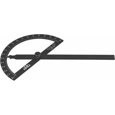 KINEX K-MET Úhloměr obloukový 120x200mm 180° black coat 1089-02-120