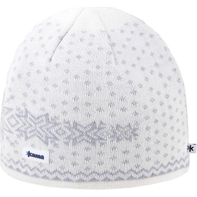 Kama pletená merino čepice A128 bílá