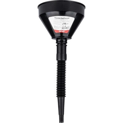 Flexibilný univerzálny lievik, Čierna, So sitkom, 16 cm