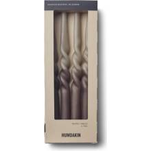 Humdakin Twisted Candles Oak-Lt. Stone 4 ks