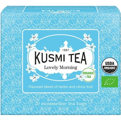 Kusmi Tea Зелен чай LOVELY MORNING, 20 муселинови пакетчета, Kusmi Tea (KUSMI21684A1120)