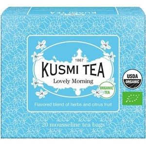 Kusmi Tea Зелен чай LOVELY MORNING, 20 муселинови пакетчета, Kusmi Tea (KUSMI21684A1120)