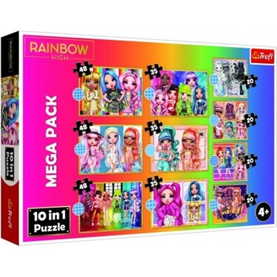 Trefl 10v1 Rainbow High Kolekce módních panenek 4x 20 3x 35 a 3x 48 dílků