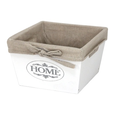 Horecano CN-Дървена кутия за съхранение БЯЛА 16х16х8 cm Размер S (ZM23-1ZF-white) (0193782)