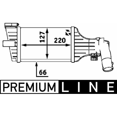 Chladič plniaceho vzduchu MAHLE ORIGINAL CI 55 000P (CI55000P)