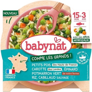 Babybio Био меню Babybio - Зеленчуци с треска, 15м+, 200 g (3288131570952) - ozone