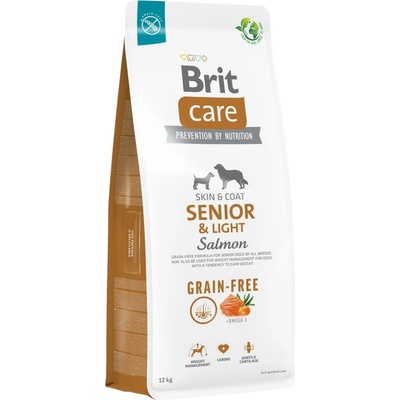 Brit Care Grain-free Senior & Light Salmon 2 x 12 kg