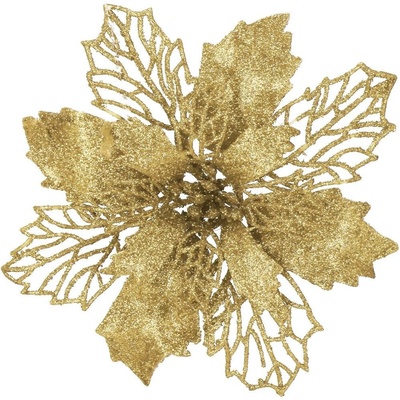Springos CA0805 VIANOČNÁ OZDOBIA "POINSETTIA" 16 CM