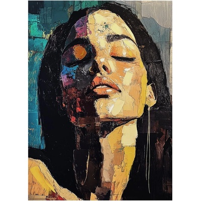 Styler Картина с ръчно изрисувани елементи 70x100 cm Vivian - Styler (CA-15816)