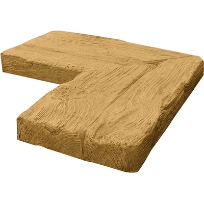 DITON Bazénový lem - vzor DUB Velikost: 50 × 50 × 5, Varianta: Bazénový lem - vnitřní rohový Dub světlý, Povrch: natur, reliéfní