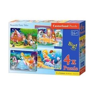 Castorland Puzzle 4in1 8, 12, 15, 20-piece Beautiful Fairy Tales