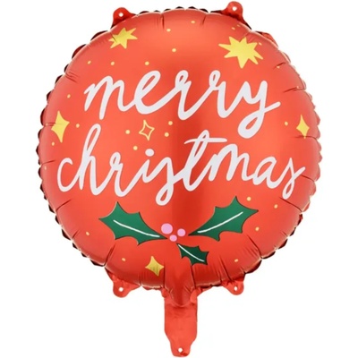 PartyDeco Фолиев балон - Коледа, Весела Коледа, 45см