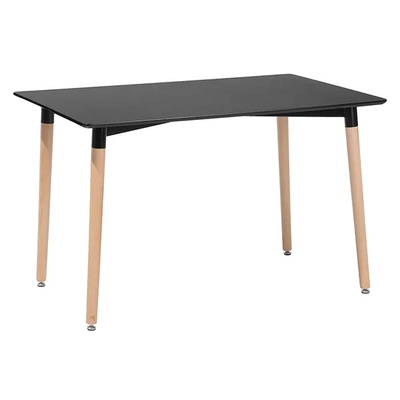 Horecano HORECANO-OSLO-Правоъгълна маса 120x80xh75.5cm ЧЕРЕН плот (HC-42432) (0142432)