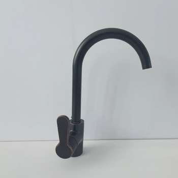 Fildişi Смесител за кухня в черен мат с медни отенъци Ларис 478