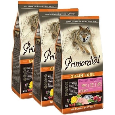 Primordial GF Puppy Chicken Seafish 3 x 12 kg