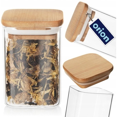 Orion Dóza hranatá sklo / bambus 0,25 l – Zboží Dáma