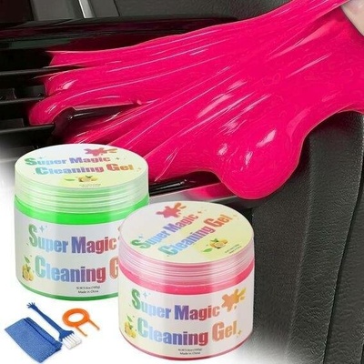 JiaTeums Car Cleaning Gel, 2 kusy 160g Keyboard Cleaning Edge Car Slime Cleaner Mass pro