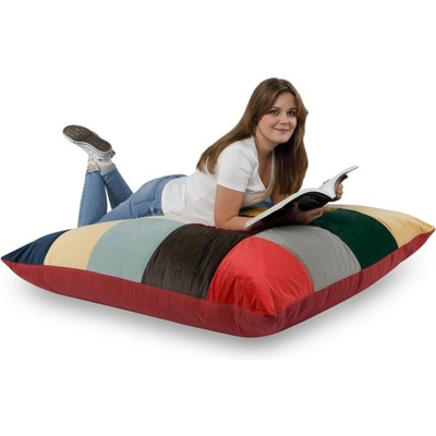 Intermedic SK Mix Magic Velvet multifunkčný sedací vak MIX/7114 červený