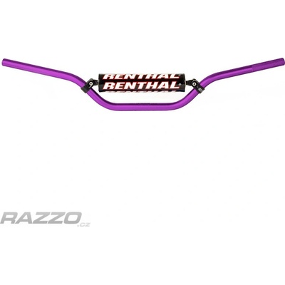 Vysoká řídítka na motokros Renthal 809-01 RC High 22.2 Purple Edition
