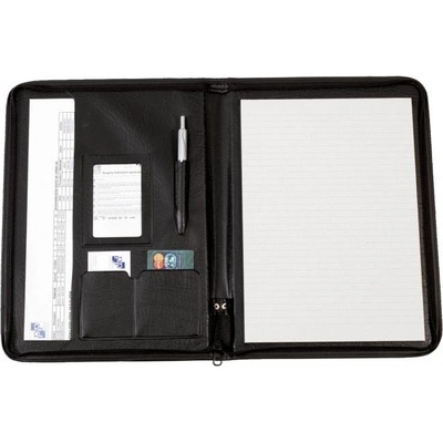 Karton P+P Asistent A4 konferenčná mapa imitácia kože čierna