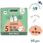 Moomin Baby 5 Maxi 10-16 кг (60 бр. ), еко пелени (58990)