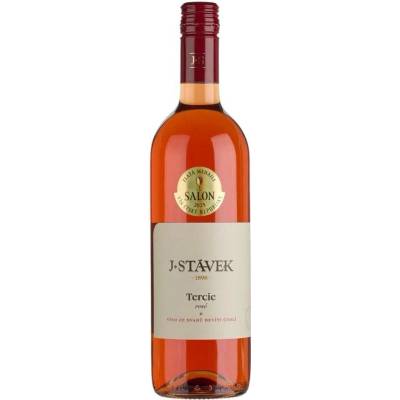 J. Stávek Rosé Tercie kabinetní Suché růžové 2023 12,5% 0,75 l (holá láhev)