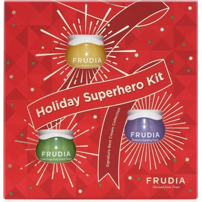 Frudia Holiday Frudia Citrus rozjasňujúci krém s vitamínom C 10 g + Frudia Blueberry hydratačný gél krém 10 g + Frudia Green Grape hydratačný gél krém pre stiahnuté póry 10 g