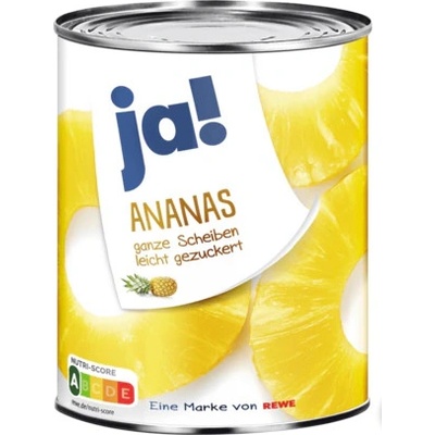 Ja! Ananas Ganze Scheiben 580ml