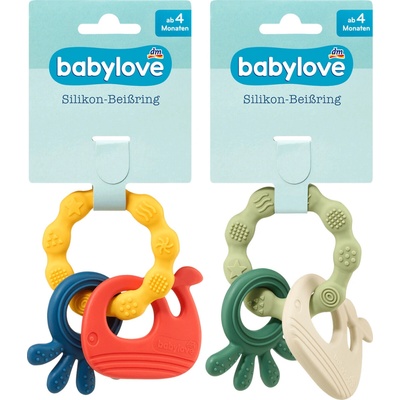 Babylove kousací kroužek ze silikonu 1 ks