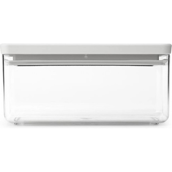 Brabantia Кутия за съхранение на продукти Brabantia Tasty+ Stackable 1008874, 1.5 л, Силиконово уплътнение, Без BPA, Светлосив (1008874)