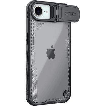 Nillkin Iceblade Prop Case с капак за обектив и стойка за iPhone 16e - черен