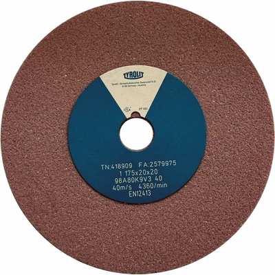 Tyrolit 98A80K9V40 Brúsny kotúč 175 x 20 x 20 mm 80 T418909