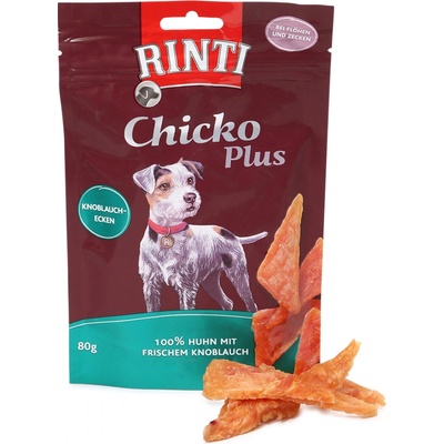 Rinti Extra Chicko Plus česnekové trojhránky 80 g