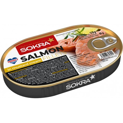 Sokra Losos filety v hořčicovém krému 170 g