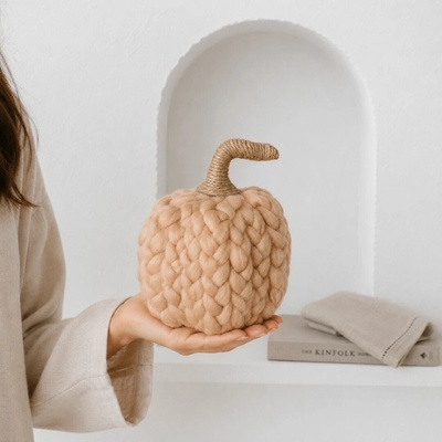 BOLTZE Pletená dýně Arancia 19 cm