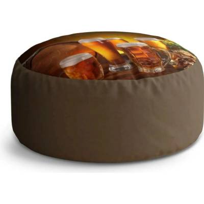 Sablio Taburet Circle Sklenice s pivem: 38x48 cm