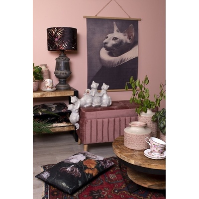 Nástěnný plakát kočky v barokním stylu - 80*2*100 cm - Clayre & Eef