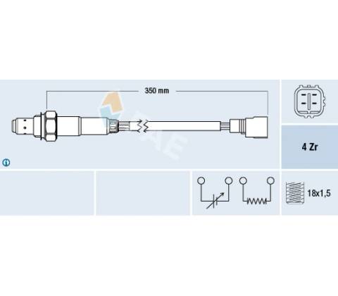 Lambda sonda FAE 77385