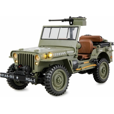 Amewi Trade GmbH RC Jeep Willys MB Scale Crawler 4WD RTR zelený 1:14 – Sleviste.cz