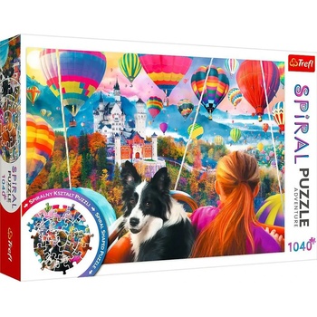 Trefl - Puzzle Balloon Festival spiral - 1 000 piese