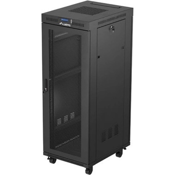 Lanberg rack cabinet 19" free-standing 32U-600X800 (FLAT PACK) with mesh door LCD black (FF01-6832-23BL)