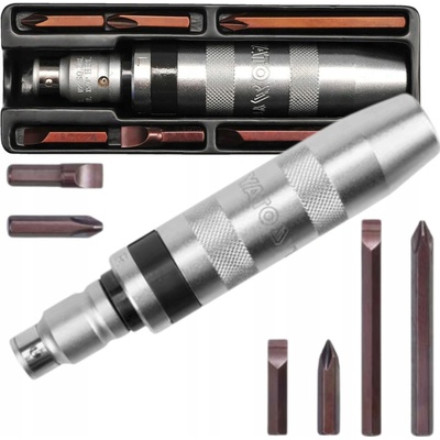 YATO skrutkovač úderový kovový + bity YT-2801