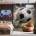 Art Gift Decor Фототапет футболен удар със счупено стъкло