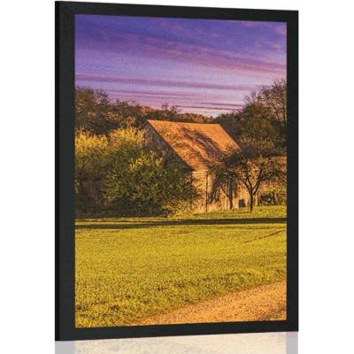 Plakát venkovská krajina - 20x30 black